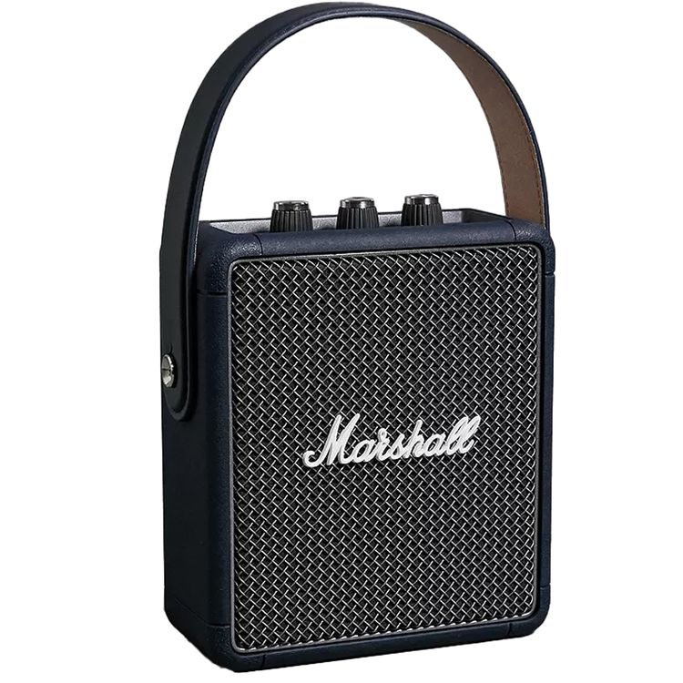 Marshall Stockwell 2 Bluetooth Wireless Stereo Speaker, Lithium-ion Battery, Water Proof, 20 Hours Playing Time, 5 Hours Charging Time, Fast Charge - Indigo