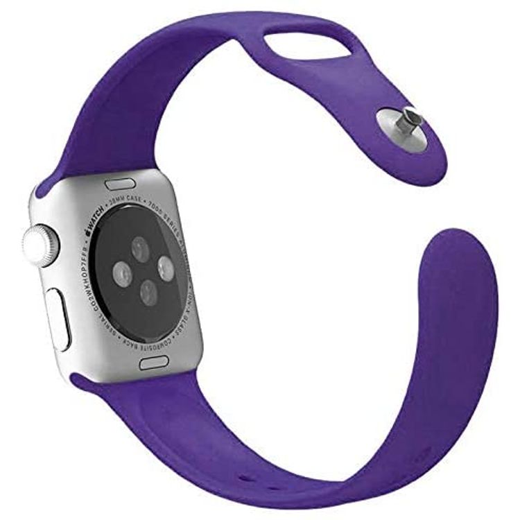 Porodo iGuard Silicone Watch Band Compatible for Apple Watch 38/ 40/ 41mm - Dark Violet