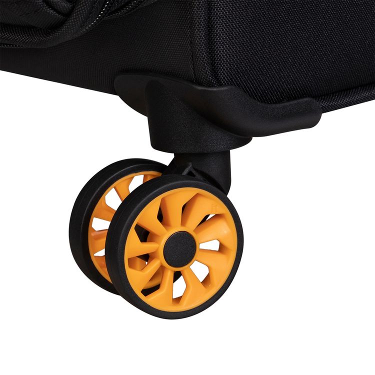 it Luggage Compartment Cabin Trolley, Lightweight Shell, Expandable Base, Spinner Wheels, TSA Lock - Black