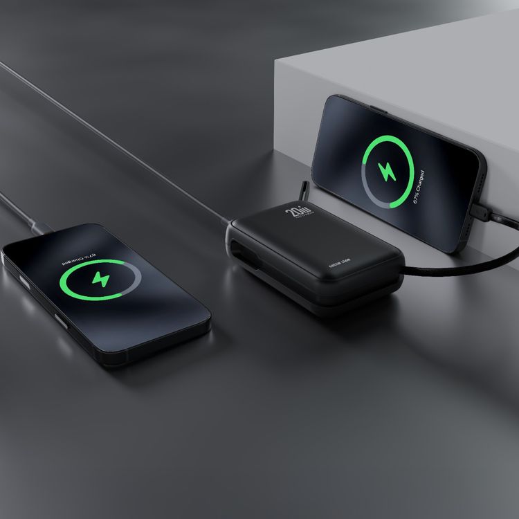 Green Lion Soho Power Bank 20000mAh with PD 65W Fast Charging, Flight Approved, Multi-Device Charging, QC 22.5W Output, Type-C Input/Output - Black 