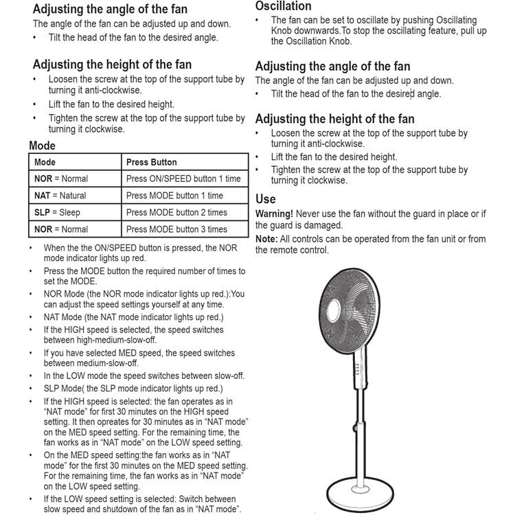 Black+Decker 60W 16 Inch Stand Fan with Remote Control, 3 Speed Modes (Low/Medium/High), 90° Wide Oscillation, Adjustable Height, 5AS Blade, Cooling and Air Circulation – Black