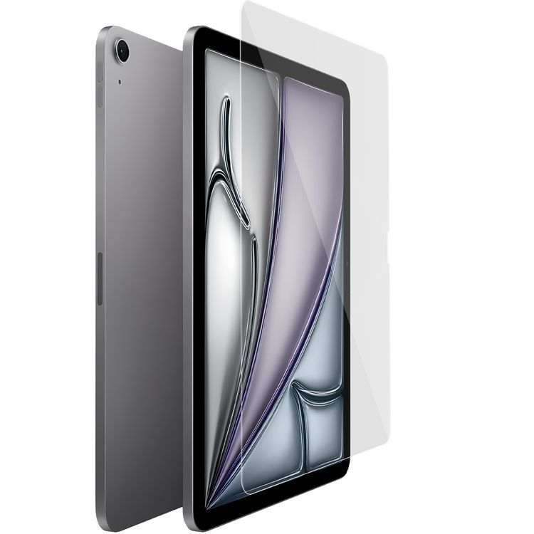 Levelo High Silicone Aluminum Glass HD Screen Protector for iPad Air 11" 2024, Scratch Resistance, Touch Sensitivity, Hydrophobic & Oleophobic Coating - Clear 