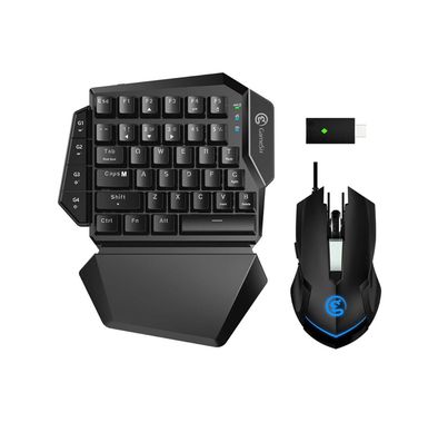 GameSir VX AimSwitch Keyboard & Mouse Combo for Xbox Series X, Xbox Series S, Xbox One, PlayStation 4, PS3, Nintendo Switch & PC, TTC Blue Key Switches, Automatic Sleeping Mode - Blue