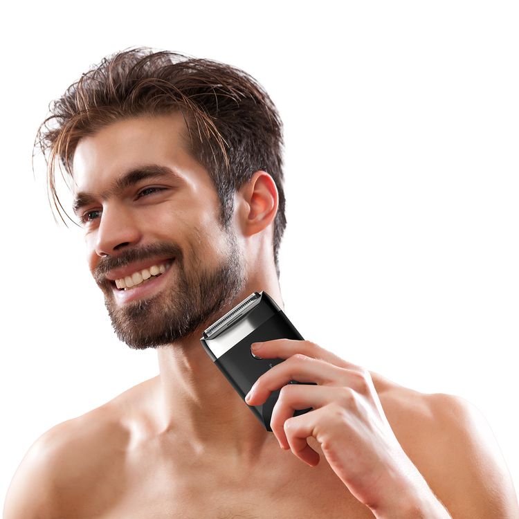 Porodo Lifestyle Dual-Blade Pocket Shaver with Travel Lock, Dual-Blade, Digital Display, Type-C Charging, 600mAh Battery, 8000RPM Motor Speed, Lightweight & Portable - Black