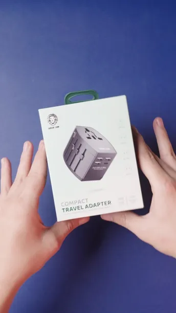 Multi Port Travel Adapter | Green Lion | Online (GNCTRVLADABK)