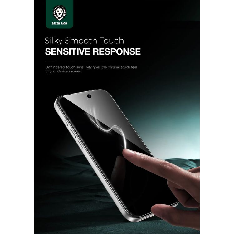 Green Lion 9H Steve Privacy Screen Protector for iPhone 17 Air, Anti-Peeping Glass, 9H Item Hardness, Crystal Clear, Highly Responsive, Privacy Protection, Anti-Fingerprint, Anti-Scratch, Oleophobic Coating, Ultra-Thin - Black