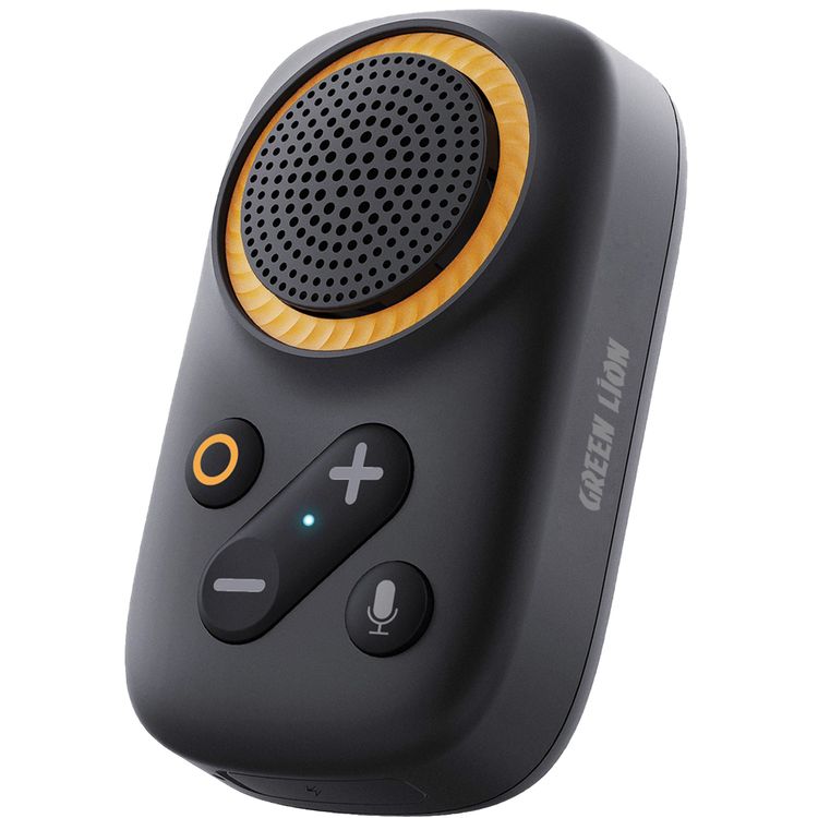 Green Lion Pulse Wear Bluetooth Speaker with Built-in Microphone, 8 Hours Play Time & 2 Hours Recharge Time, Wearable Design, Voice Assistant, 10m Transmission Range, Type-C Charging Port, Dual Magnets - Black
