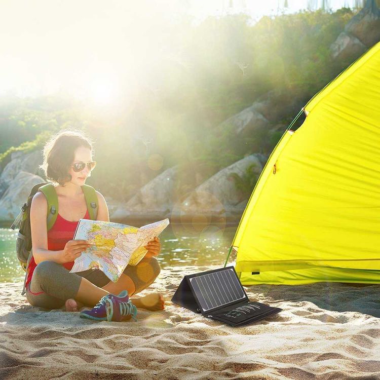 RAVPower 16W Dual USB Solar Charger