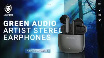Green Audio Artist Stereo Earphones