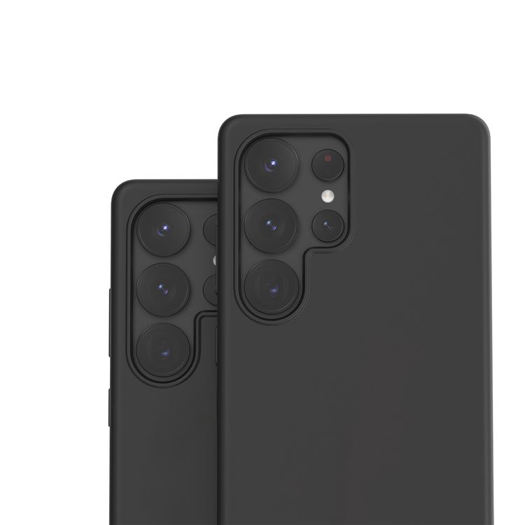 Levelo Iris Case for Samsung Galaxy S25 Ultra with MagSafe Compatibility, Premium Liquid Silicone Material, Impact-Resistant Corners, Metal Camera Ring, Strong MagSafe Magnet - Black