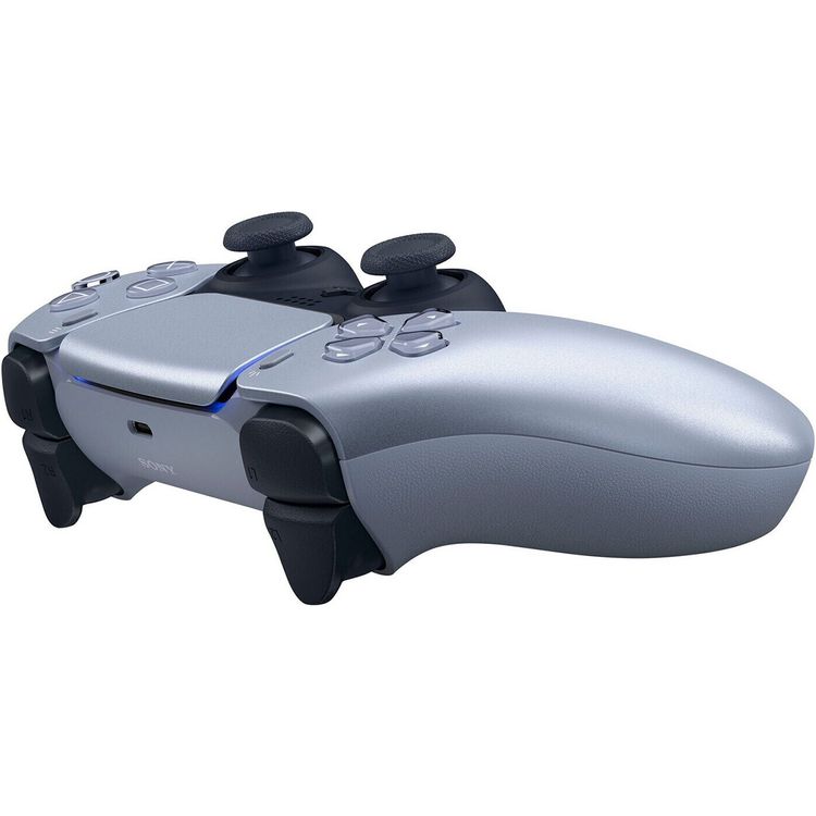 Sony PS5 PlayStation Dual Sense Wireless Controller with Built-in Microphone & Speaker, Haptic Feedback, 14 Keys Total, Adaptive Triggers, Motion Sensor - Sterling Silver