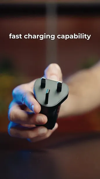 شاحن حائط مزدوج Powerology GaN Ultimate PD في الإمارات العربية المتحدة | توصيل طاقة بقوة 65 واط، تقنية GaN - لون أسود | (PWCUQC018)