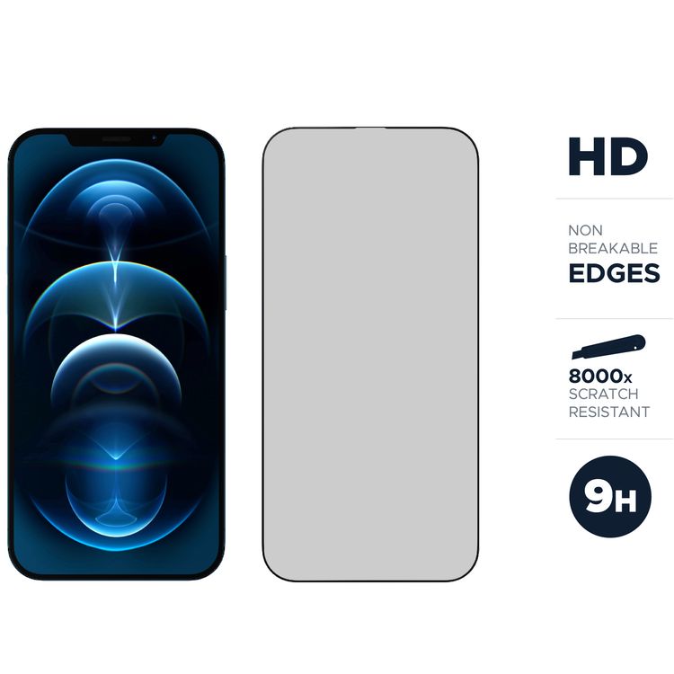 Levelo 9H Anti-Static Twice Tempered Glass Screen Protector Compatible for iPhone 12 / 12 Pro (6.1") Dust & Scratch Resistance - Non-Breakable Edges Screen Guard Protector - Clear