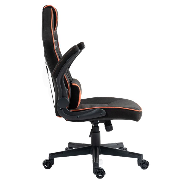 Porodo Gaming Chair with Fabric Covered Cushion and Class 3 - Black