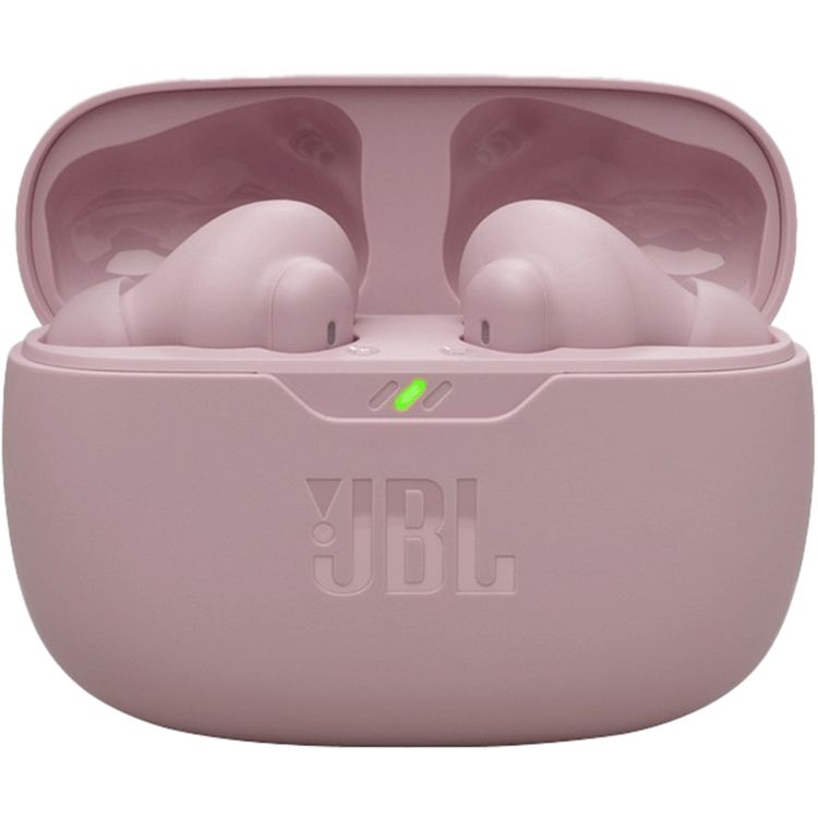 JBL Wave Beam2 True Wireless Earbuds with ANC & Smart Ambient, Water & Dust Resistant, Seamless Bluetooth Pairing, Speed Charging, 40 Hours Battery Life, 4 Microphones, JBL Pure Bass Sound - Pink