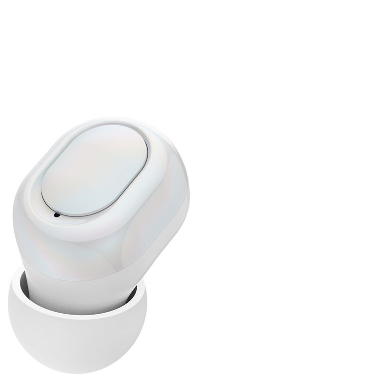 Green Lion Mittersill True Wireless Earbuds with ENC, Up to 6 Hours Playtime, IPX5 Waterproof Resistance Level, Bluetooth Version 5.4, Up to 10m Transmission Range, Type-C Charging Port, Dual-Microphone, Strap Included - White
