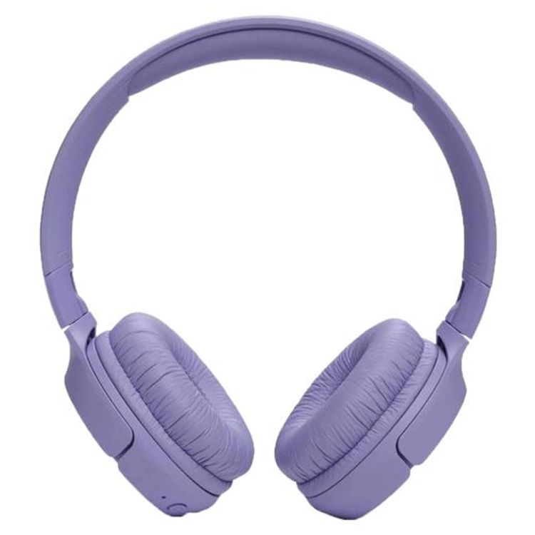 JBL Tune 520BT Wireless On-Ear Headphone with Multi-point Connections, Comfortable & Foldable Design, JBL Pure Bass Sound, Fast Charge, Voice Aware Technology - Purple
