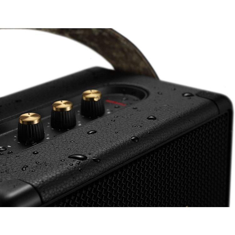Marshall Kilburn II  Bluetooth Wireless Stereo Speaker, Integrated Rechargeable Lithium-ion Battery, Bluetooth 5.0,  2.5 Hours Charging Time, IPX2 - Black / Brass