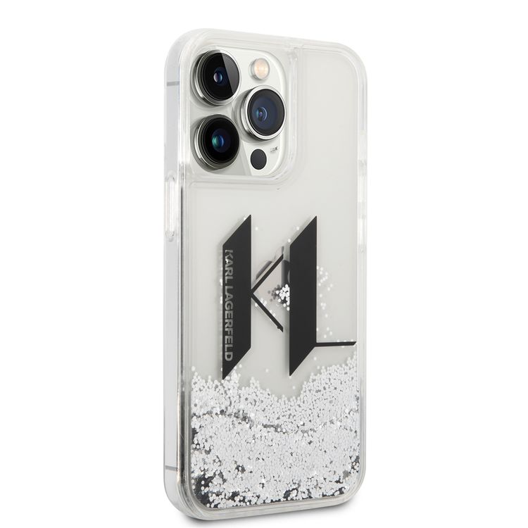 Karl Lagerfeld Liquid Glitter Case Big KL Logo