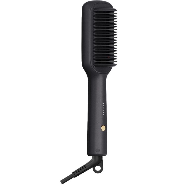 Porodo Lifestyle Electric Heated Hair Straightener Comb with 5 Temperature Settings, 33W Rated Power, 30 Seconds Fast Heating Time, 70% Frizz Reduction, Auto Shut-Off - Black