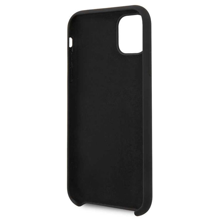 CG MOBILE Guess Vintage Logo Silicone Phone Case Compatible for iPhone 11 Pro (5.8") Anti-Scratch Mobile Case Officially Licensed - Black