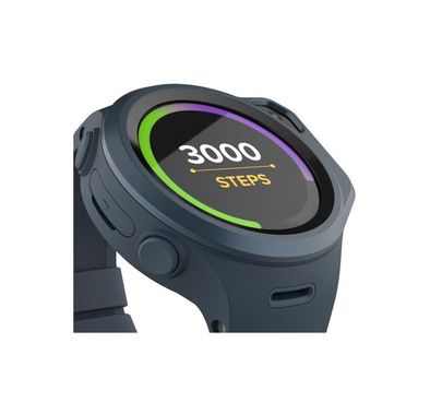 MyFirst Fone R1S Kids Smartwatch, 1.3" TFT Round Display, 2MP Front Camera, 8GB Storage, NANO SIM Card, Heart Rate Monitoring with High Heart Rate Alert, GPS, Android & iOS, IPX8 Water Resistant - Space Blue