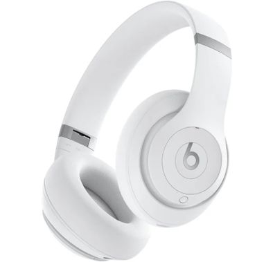 Beats Studio Pro Wireless/Wired Headphones with Iconic Sound, Portable & Lightweight Design, Head Tracking, Carrying Case - Matte White