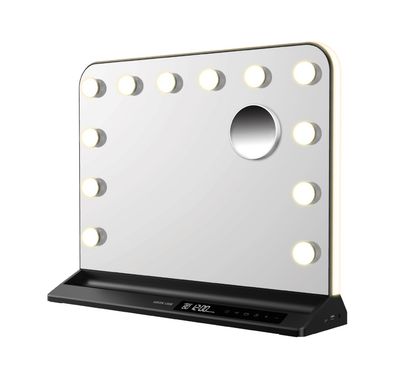 Green Lion Vanity Mirror with Aluminum Profile + ABS + Glass Material, 224 LED Beads, Cold,Natural & Warm Light Modes, Adjustable Brightness, Multi-Function Touch Control - Black