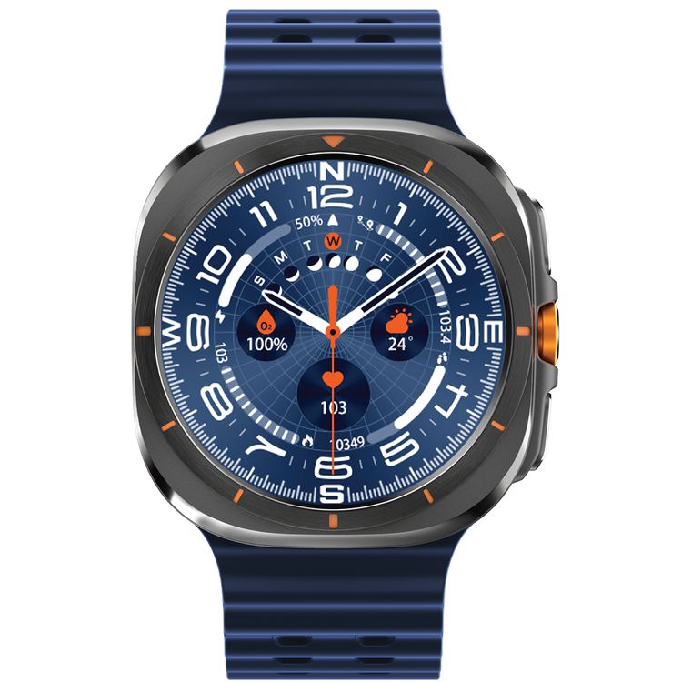 Porodo Voyager Sport Smart Watch with Extra Strap, 1.43" AMOLED Screen, Up to 7 Days Working Time, Compatible with Android 5.0 & Above, iOS 10.0 & Above, Health Tracking, Voice Assistant Support, Smart Notifications, GPS Log Tracking - Blue