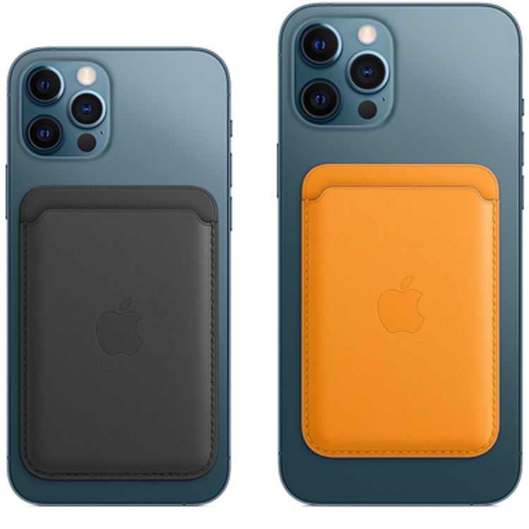 Apple Leather Wallet with MagSafe Compatible for iPhone - Saddle Brown