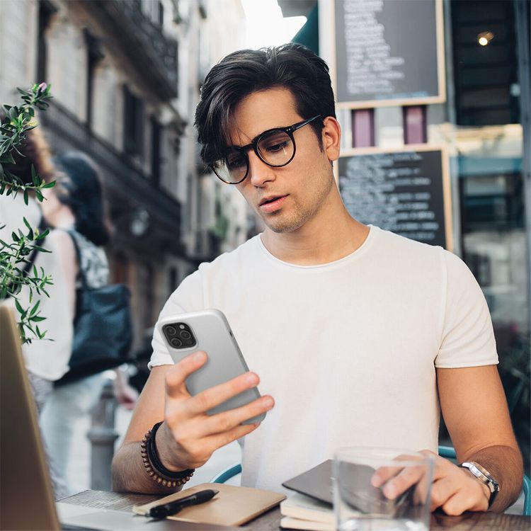 Elago Silicone Case Suitable with MagSafe, Back Shield Case Compatible for iPhone 12 Pro Max (6.7") Anti-Scratch, Easy Access to All Ports - White