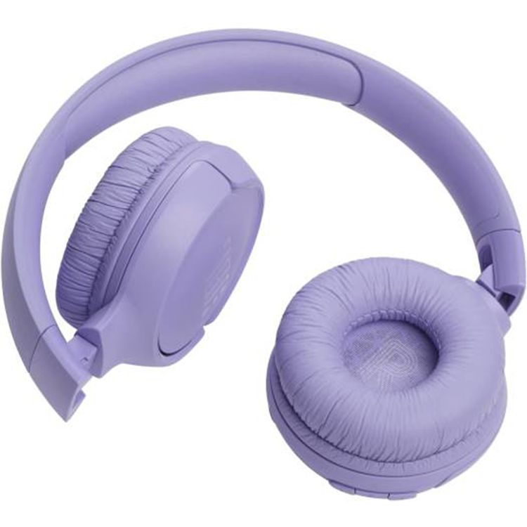 JBL Tune 520BT Wireless On-Ear Headphone with Multi-point Connections, Comfortable & Foldable Design, JBL Pure Bass Sound, Fast Charge, Voice Aware Technology - Purple