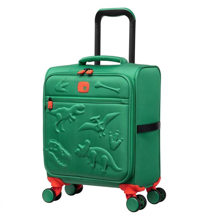 حقيبة الأطفال ميرميد ريف، سعة 25 لتر، هيكل ناعم، 8 عجلات دوارة - لون أخضر أيرلندي