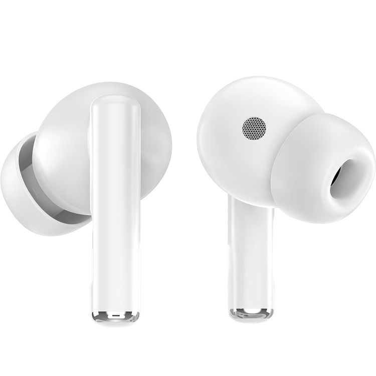 Porodo True Flex Earbuds Pro with Music & Gaming Mode, 5 Hours Play Time, 230mAh Case & 25mAh Earbuds Battery, Ultra Low Latency, USB-C Charging Port, Voice Assistant - White