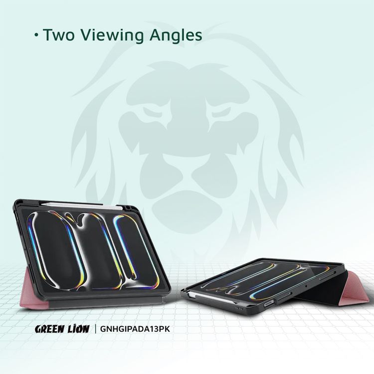 حقيبة Green Lion Hogo Premium مع حامل أقلام - القرنفل - آيباد إير 13 بوصة