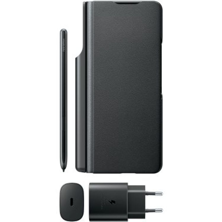 Galaxy Z Fold3 kit cover Samsung With kit cover + S pen + 25w Adapter - Black