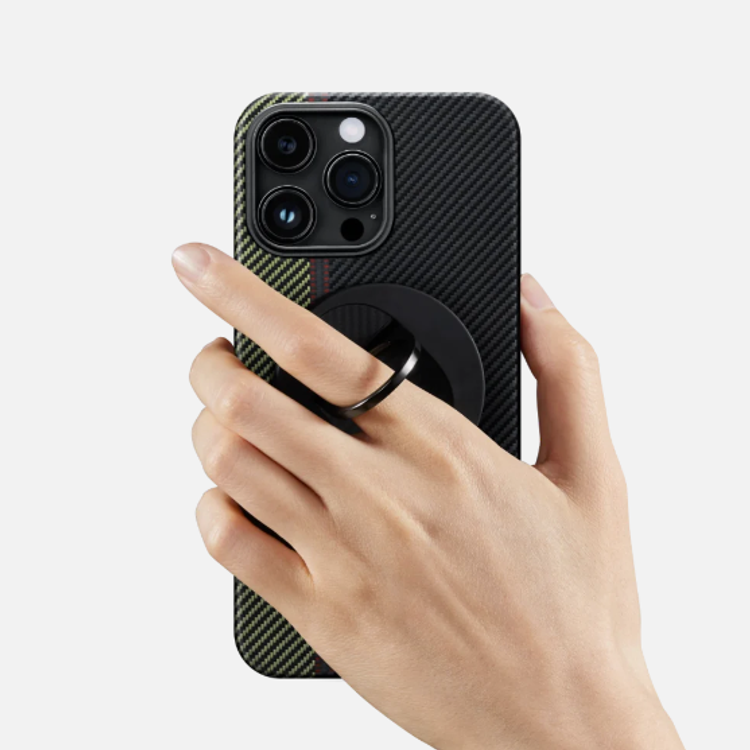 محفظة MagEZ Grip | أسود / رمادي حك