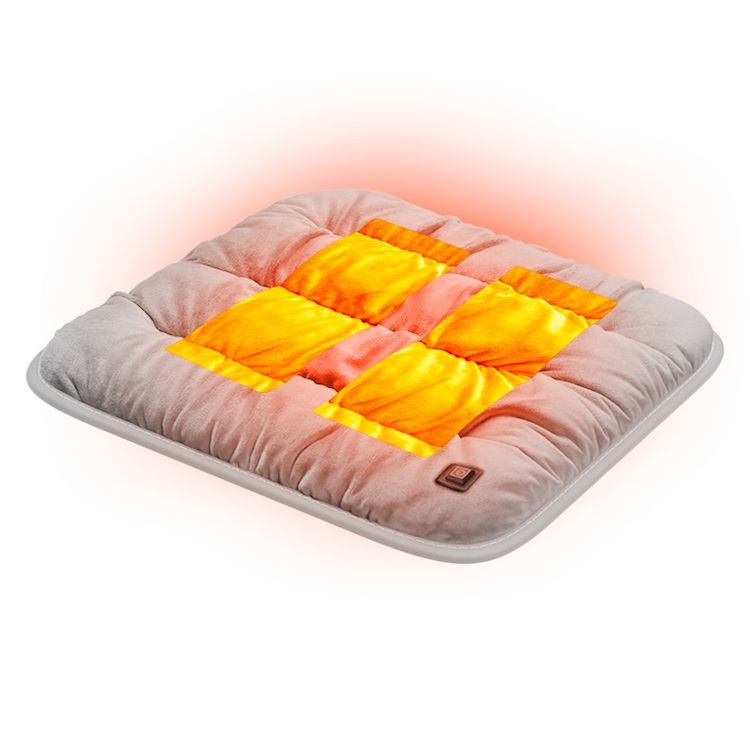 Green Lion Electric Heat Pad with Nano-Silver Heating Technology, Breathable Fabric, Even Heat Distribution, 4 Heating Levels, High-Density Foam, 30 Seconds Heating Time - Gray