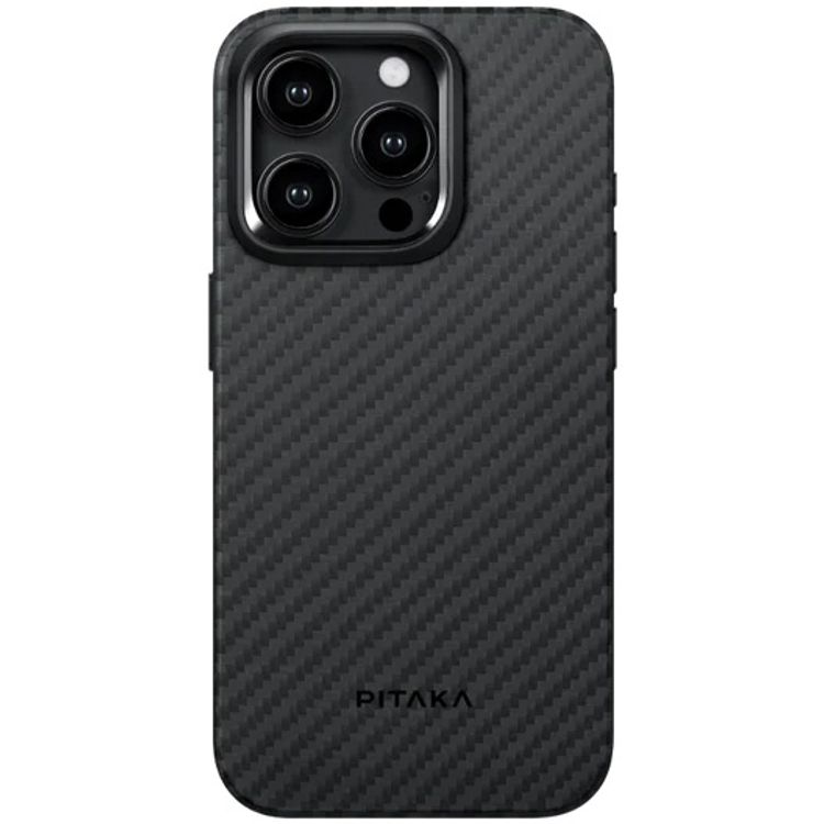 Pitaka MagEZ Case 4 - Black / Gray Twill - iPhone 15 Pro Max
