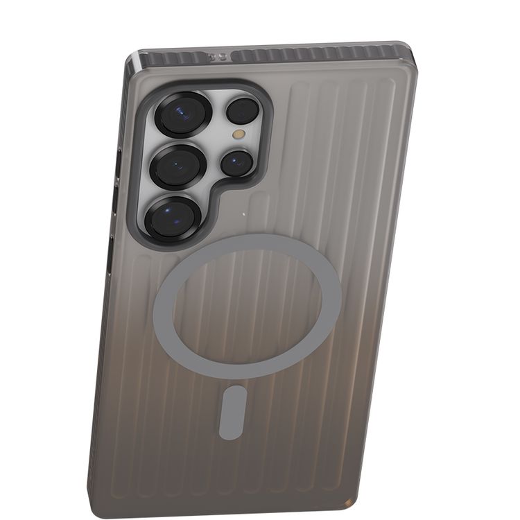 Levelo Cabin MagSafe Case for Samsung S26 Ultra, Shock-Resistant Bumper, Strong Magnets, 1.5m Drop Tested, Shockproof Corners, Enhanced Camera & Screen Protection, 2H Scratch Resistance, Ever-Clear Technology - Silverstone