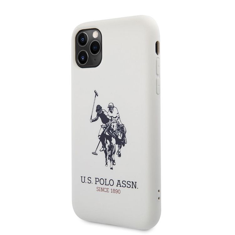 CG MOBILE U.S.Polo Assn. Silicone Effect Case Big Horse Logo Compatible for iPhone 11 Pro ( 5.8" ) Shock Resistant, Scratches Resistant, Easy Access to All Ports