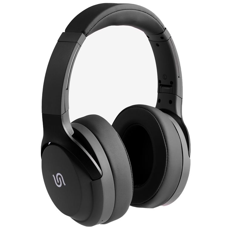 Porodo Soundtec Eclipse Wireless Over-Ear Headphones, High-Clarity Mic with ENC, 50 Hours Playtime, 400mAh Battery, Multi Function Buttons, Type C Charging, Compatible with All Phones for Enhanced Music and Calls - Black