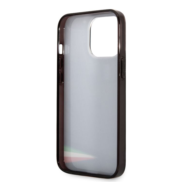 فيراري جراب ممتص للصدمات PC / TPU Scuderia مصبوغ ، حماية من السقوط ، متوافق مع ايفون 13 برو ماكس  - أسود