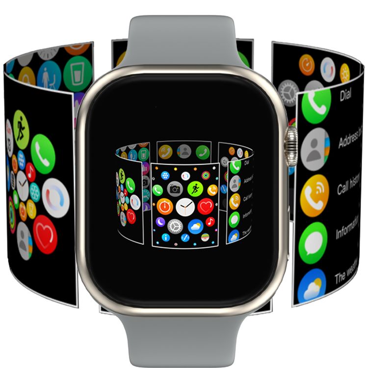 Green Lion Ultimate 41 Smart Watch with Smart Health Tracking, Dynamic Island, Bluetooth Calling, Gesture Operation, Wide-View Display, Sleep Tracking, Crystal Clear Calls on Your Wrist, 3D Animated Interface, Wellness Insights, Multi-Sport Tracking Modes, Bluetooth Version 5.4 - Silver