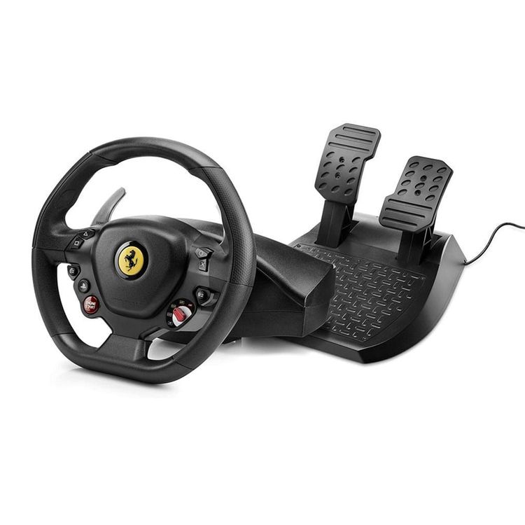 Thrustmaster T80 Ferrari 488 GTB Edition Racing Wheel + Pedals for PS4 - Black