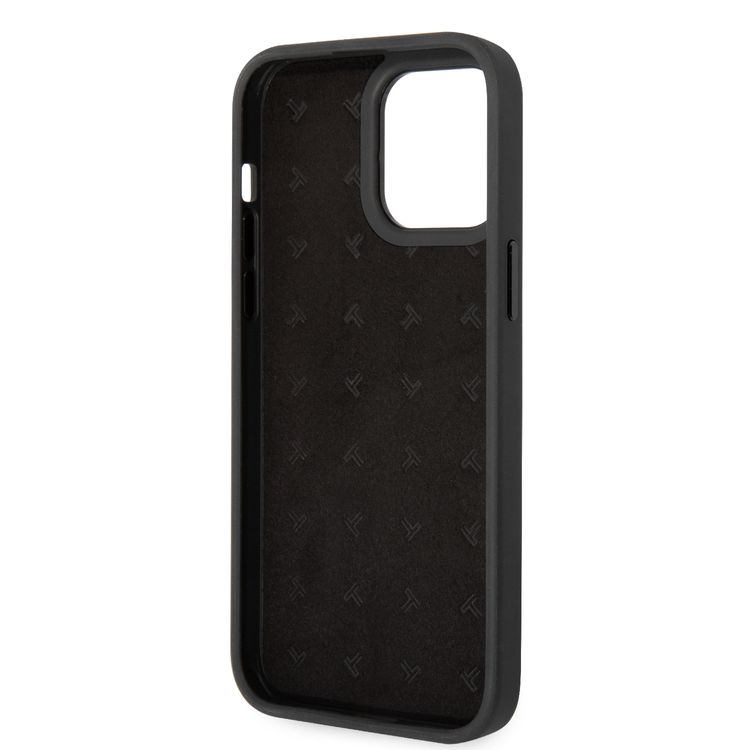 Tumi HC Leather Case With Vertical Card Slot iPhone 14 Pro Max - Black