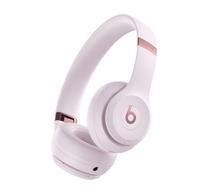 سماعات الراس Beats Solo 4 اللاسلكية ، تصميم صغير الحجم، متوافقة مع Apple وAndroid، عمر بطارية يصل إلى 50 ساعة، صوت واضح، صوت بدون فقدان، تصميم قابل للطي - وردي سحابي