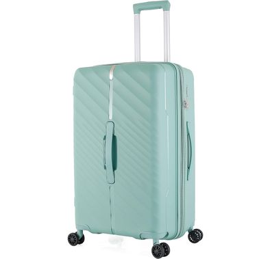 H.T Luggage Bag, Hard Case Polypropylene (PP) Material - Medium/Green