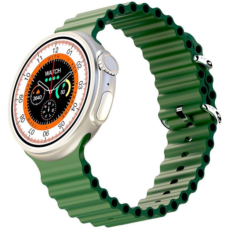 Porodo Ultra Evo Smart Watch 1.51" Wide Touch Screen - Green
