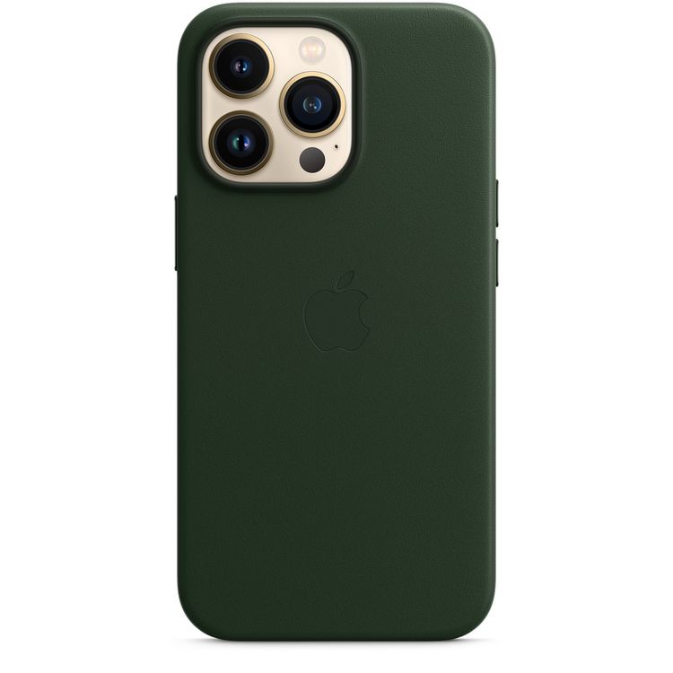 Apple Leather Case with MagSafe Compatible for iPhone 13 Pro (6.1") - Sequoia Green